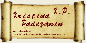 Kristina Padežanin vizit kartica